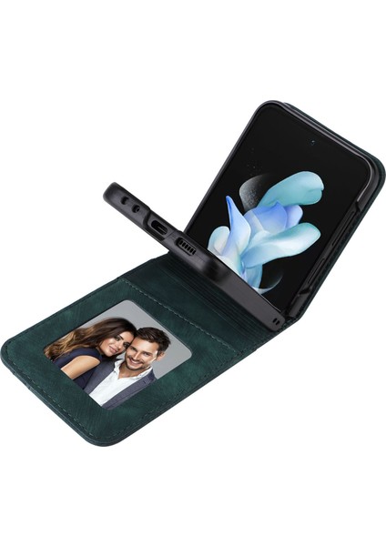 Samsung Galaxy Z Flip6 5g Pu Deri Kart Yuvaları Telefon Kapağı (Yurt Dışından)