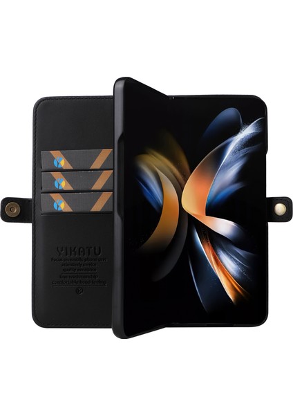 Samsung Galaxy Z Fold6 5g Pu Deri Güçlü Manyetik Flip Hone Kapak (Yurt Dışından)