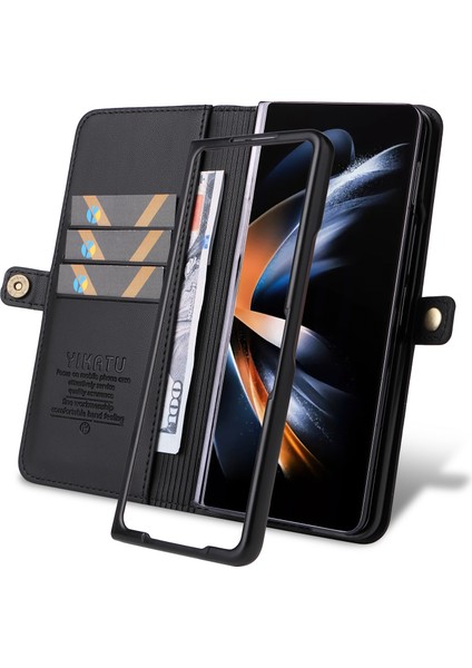 Samsung Galaxy Z Fold6 5g Pu Deri Güçlü Manyetik Flip Hone Kapak (Yurt Dışından)