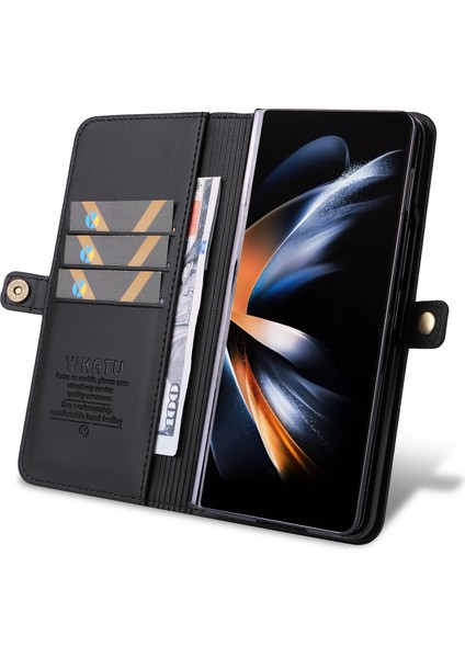 Samsung Galaxy Z Fold6 5g Pu Deri Güçlü Manyetik Flip Hone Kapak (Yurt Dışından)