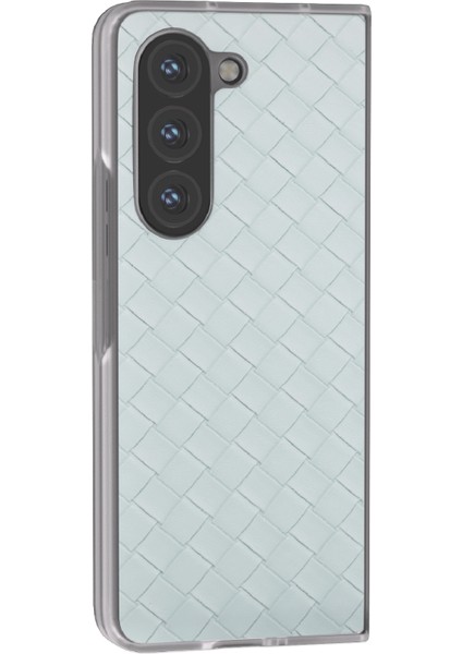 Samsung Galaxy Z Fold6 5g Dokuma Doku Pu Deri Telefon Kapağı (Yurt Dışından)