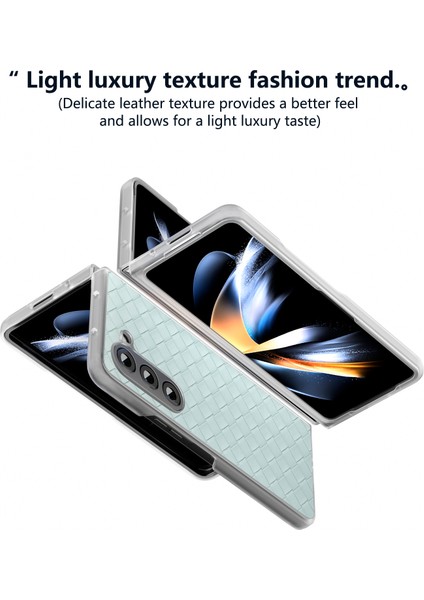 Samsung Galaxy Z Fold6 5g Dokuma Doku Pu Deri Telefon Kapağı (Yurt Dışından)