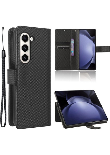 Samsung Galaxy Z Fold6 5g Pu Deri + Cüzdanlı Pc Telefon Kılıfı (Yurt Dışından)
