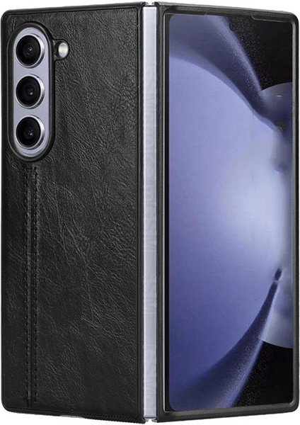 Samsung Galaxy Z Fold6 5g Sığır Derisi Doku Deri + Pc Telefon Kapağı (Yurt Dışından) modelleri