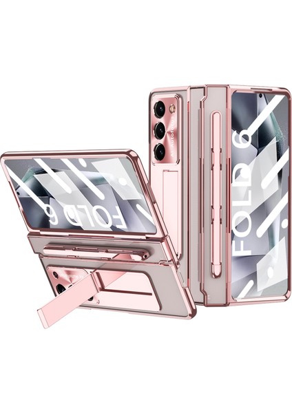 Samsung Galaxy Z Fold6 5g Kickstand Telefon Kılıfı Pc Katlanır Kapak + Stylus Kalem (Yurt Dışından)