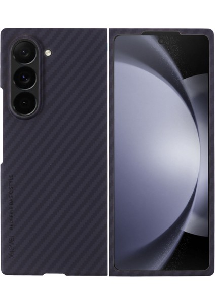 Samsung Galaxy Z Fold6 5g Pc Telefon Kapağı Karbon Fiber Doku Telefon Kabuğu (Yurt Dışından)