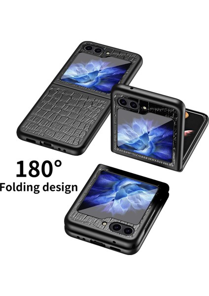 Samsung Galaxy Z Flip6 5g Timsah Dokulu Pu Deri Arka Kapak (Yurt Dışından)