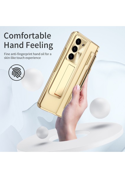 Samsung Galaxy Z Fold6 5g Kickstand Telefon Kılıfı Pc Katlanır Kapak + Stylus Kalem (Yurt Dışından)
