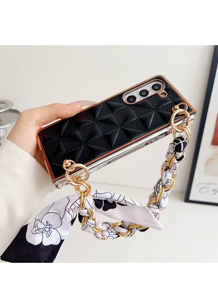 Samsung Galaxy Z Fold6 5g Izgara Dokulu Pu+Pc Telefon Kılıfı (Yurt Dışından) fiyatları