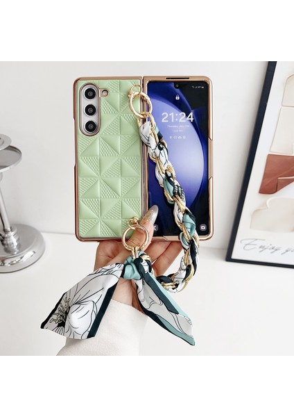 Samsung Galaxy Z Fold6 5g Izgara Dokulu Pu+Pc Telefon Kılıfı (Yurt Dışından) modelleri