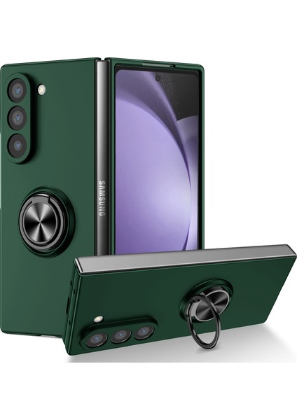 Samsung Galaxy Z Fold6 5g Halka Kickstand Pc Telefon Kapağı (Yurt Dışından)