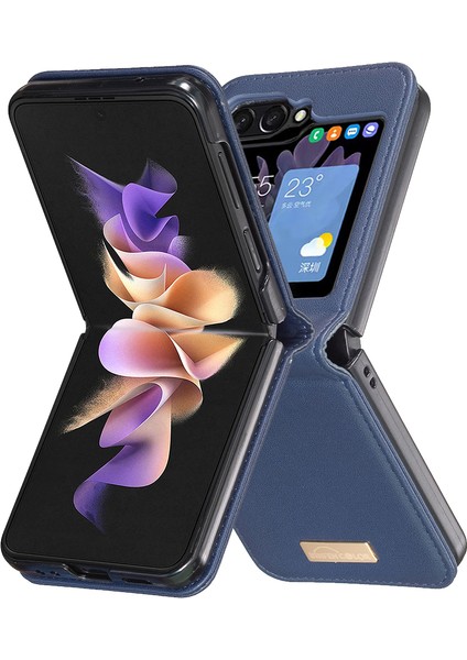 Samsung Galaxy Z Flip6 5g Pu Deri+Pc Telefon Kılıfı (Yurt Dışından)