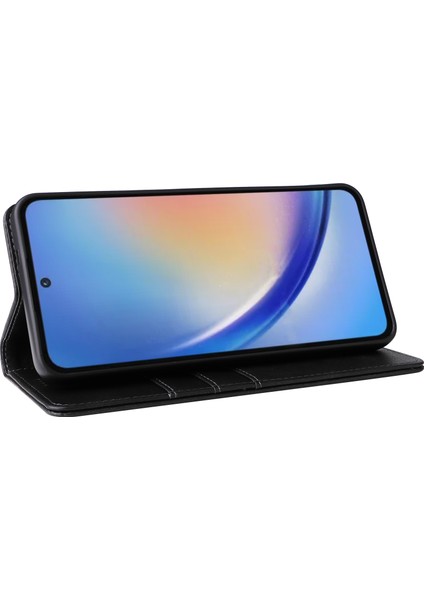 Samsung Galaxy A35 5g Rfıd Engelleme Cüzdan Flip Deri Telefon Kapağı (Yurt Dışından)