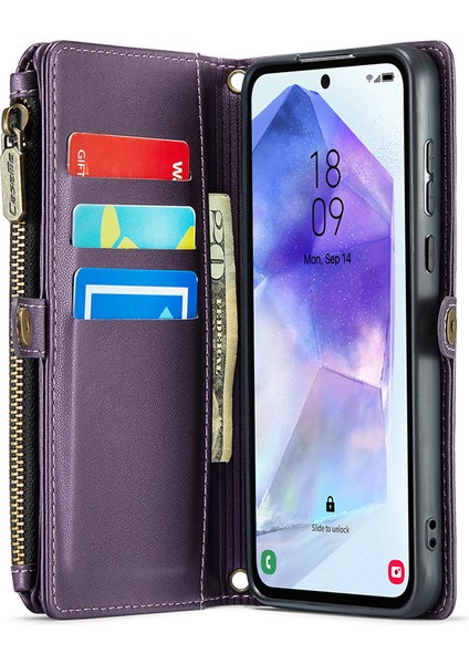 Samsung Galaxy A55 5g Pu Deri Telefon Kılıfı (Yurt Dışından)