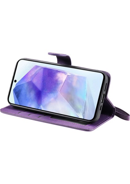 Samsung Galaxy A55 5g Pu Deri Flip Cüzdan Telefon Kılıfı (Yurt Dışından) fırsatları