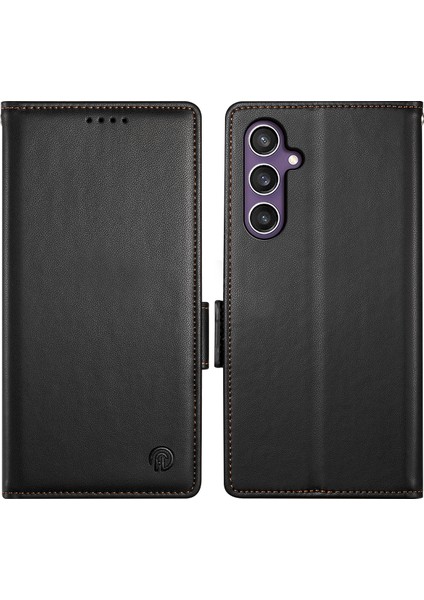Samsung Galaxy S24 Yan Toka Kapatma Deri Cüzdan Çevirme Standı Telefon Kapağı (Yurt Dışından)