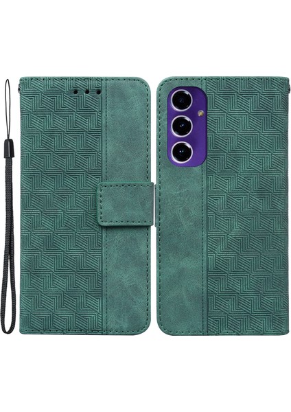 Samsung Galaxy S24 Fe Pu Deri Cüzdan Telefon Kapak Kabuğu (Yurt Dışından)