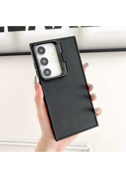 Samsung Galaxy A35 5g Cilt Dokunuşlu Kickstand Yumuşak Tpu Telefon Kılıfı (Yurt Dışından)