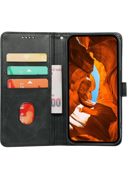Samsung Galaxy A55 5g Cüzdan Kart Yuvaları Telefon Deri Kılıf (Yurt Dışından)