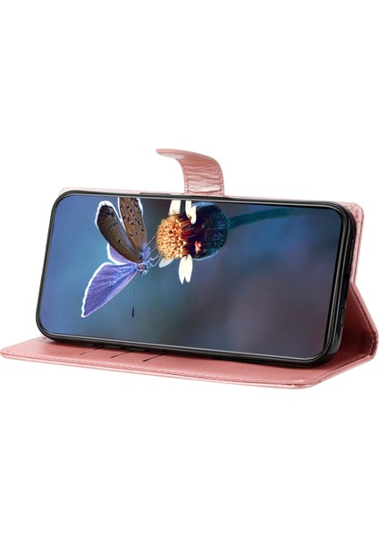 Samsung Galaxy A55 5g Standlı Deri Telefon Kılıfı (Yurt Dışından)
