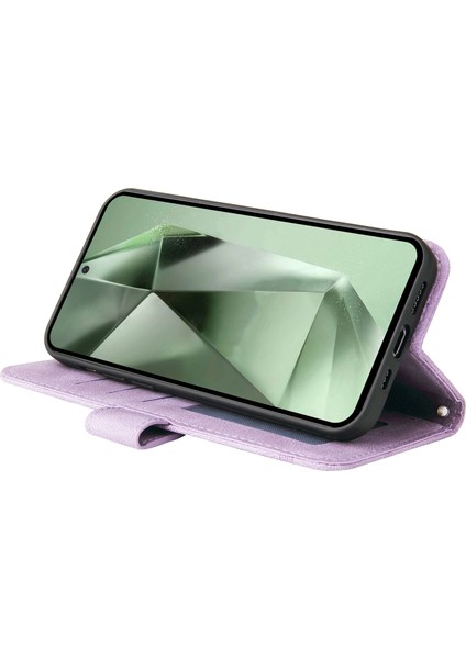 Samsung Galaxy S24 Fe Cüzdan Deri Telefon Kılıfı (Yurt Dışından)