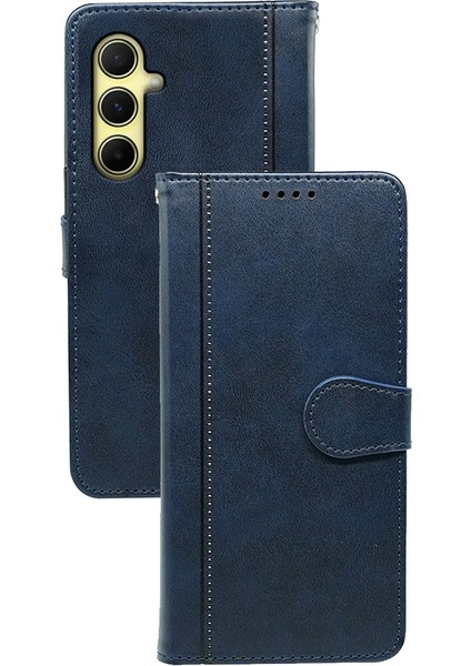 Samsung Galaxy S24 Fe Dana Dokulu Deri Standlı Kitap Telefon Kapağı (Yurt Dışından)