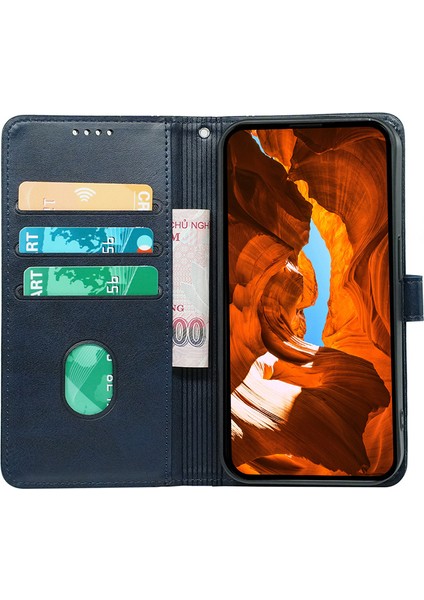 Samsung Galaxy S24 Fe Dana Dokulu Deri Standlı Kitap Telefon Kapağı (Yurt Dışından)