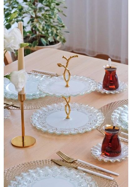 Marche Altın Yaldızlı Cam Kurabiyelik indirimleri