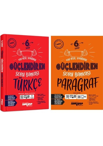 6.sınıf Türkçe ve Paragraf Güçlendiren Soru Bankası Seti 2 Kitap
