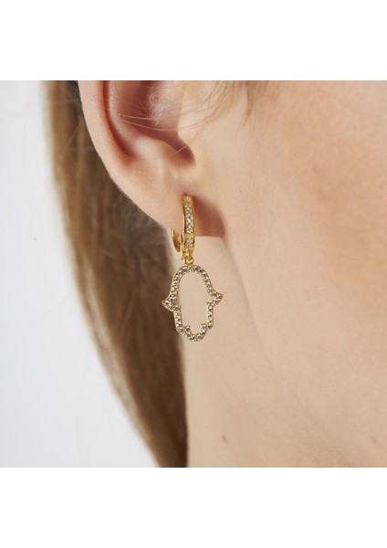 Taşlı Fatma Ana Eli Küpe modelleri