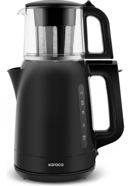 Mega Tea 1501 Cam Çay Makinesi Black 1500 W