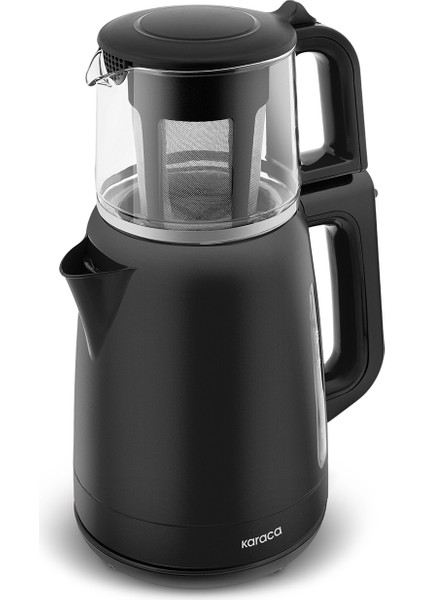 Mega Tea 1501 Cam Çay Makinesi Black 1500 W