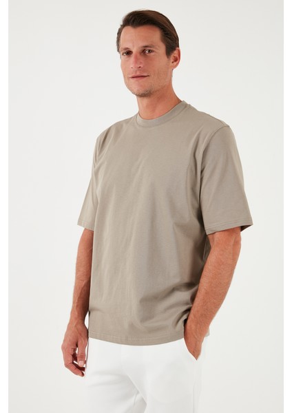 Pamuklu Oversize Bisiklet Yaka Basic T Shirt Erkek T Shirt 5902365 modelleri