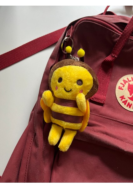 Sevimli Arı Peluş Anahtarlık Çanta ve Cüzdan Aksesuarı Bff Hediyelik