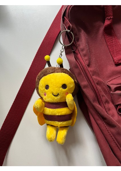 Sevimli Arı Peluş Anahtarlık Çanta ve Cüzdan Aksesuarı Bff Hediyelik