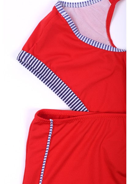 Kız Çocuk Şortlu Bikini- Yüzücü Pink Rose modelleri