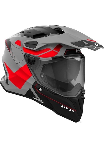 Aıroh Commander 2 Reveal Red Fluo Matt Kask
