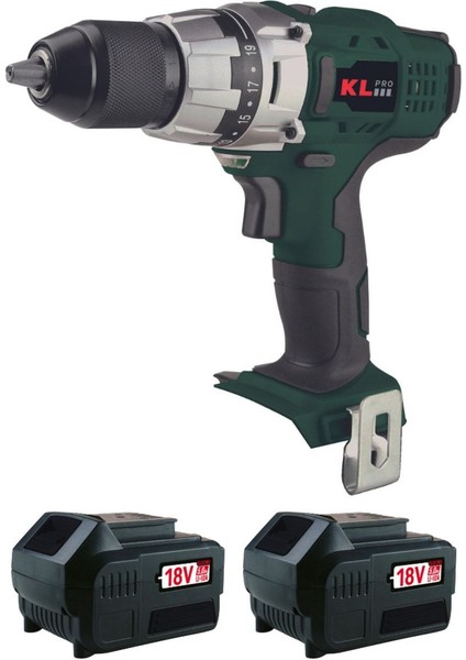 Darbesiz 18VOLT/5.0AH Li-Ion Prof. Şarjlı Matkap KLNM18-50 2 3 Yıl 5.0 - 5.4 Ah 18 Volt
