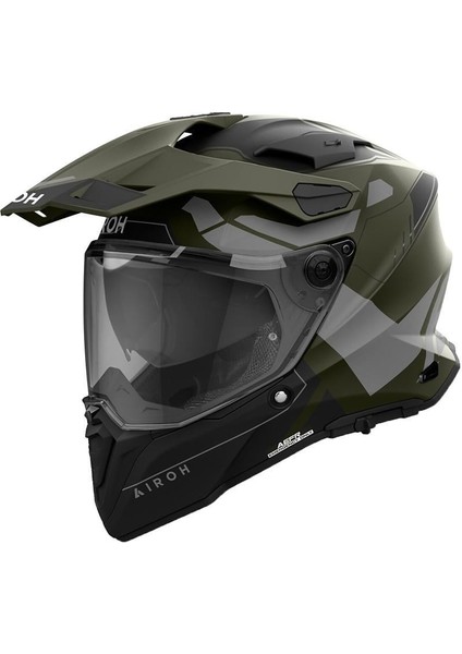 Aıroh Commander 2 Reveal Mılıtary Green Kask
