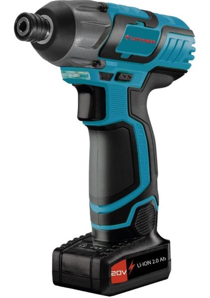 2.0 - 2.4 Ah Catpower 4127 20V 2.0 Ah Li-Ion Çift Akülü Torklu Vidalama 2 Yıl 2 Darbesiz 20 Volt