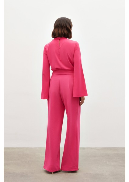 Bel Detaylı Pantolon - Pembe indirimleri