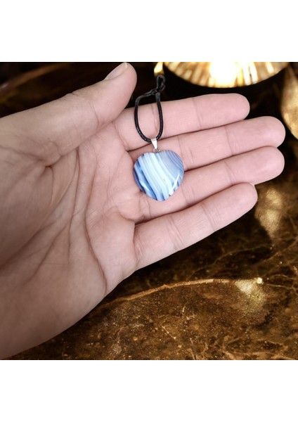 Akik Kolye Hediyelik Eşya Sevgili Kolye Sevgiliye Özel Hediye Büyük Boy Mavi Mor Beyaz Akik modelleri