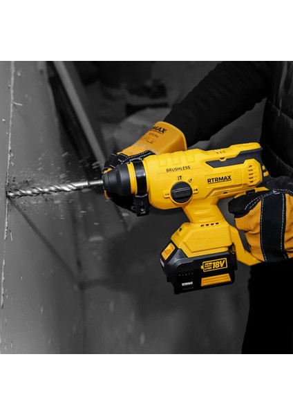 18 Volt RTX2095 Akülü Elektropnömatik Kırıcı Delici 18V 2.2j 2*4AH Akü Kömürsüz Lion Darbesiz 2 2 Y fiyatları