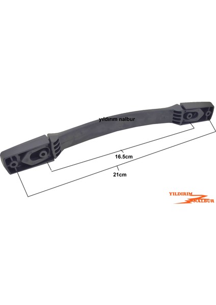 Valiz Çekme Kolu Bavul Kulp 23.5 cm Çekme Kolu Lastik Kol