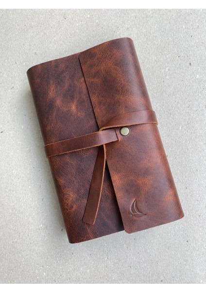 Alesta Leather El Yapımı Hakiki Deri Kitap / Defter / Ajanda Koruyucu Kılıf