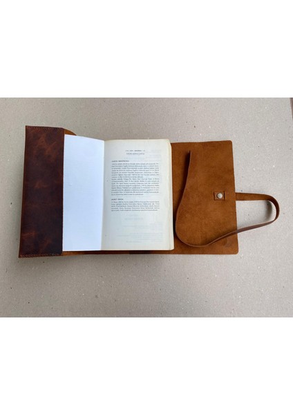 Alesta Leather El Yapımı Hakiki Deri Kitap / Defter / Ajanda Koruyucu Kılıf