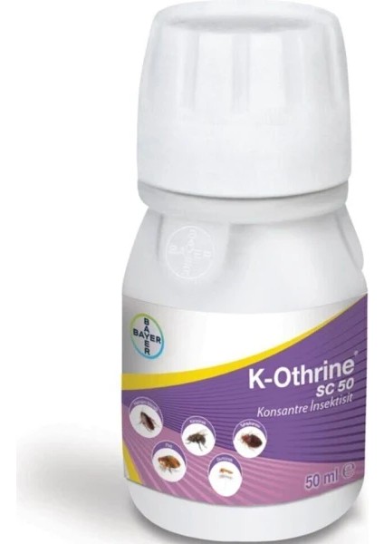 K-Othrine Sc -50, 50 ml (Tahta Kurusu , Pire , Hama Böceği , Karasinek ve Sivrisinek Mücadelesinde)