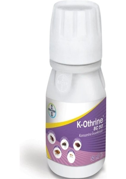 K-Othrine Sc -50, 50 ml (Tahta Kurusu , Pire , Hama Böceği , Karasinek ve Sivrisinek Mücadelesinde)