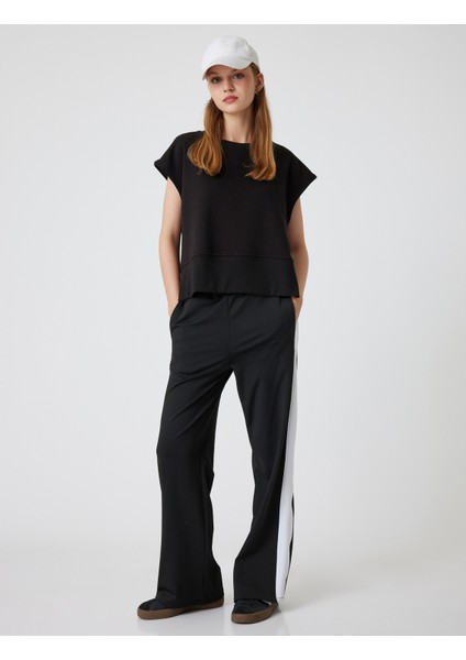 Spor Sweatshirt Kolsuz Düşük Omuzlu Bisiklet Yaka fiyatları