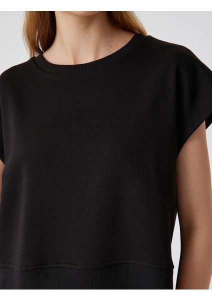 Spor Sweatshirt Kolsuz Düşük Omuzlu Bisiklet Yaka indirimleri